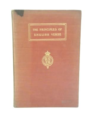 Seller image for The Principles of English Verse for sale by World of Rare Books