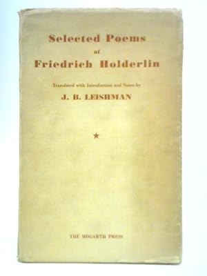 Seller image for Selected Poems of Freidrich Holderlin for sale by World of Rare Books