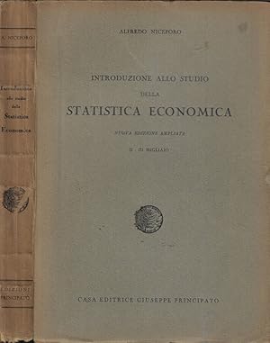 Imagen del vendedor de Introduzione allo studio della statistica economica a la venta por Biblioteca di Babele