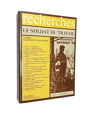 Seller image for Le soldat du travail : guerre, fascisme et taylorisme for sale by Librairie Douin