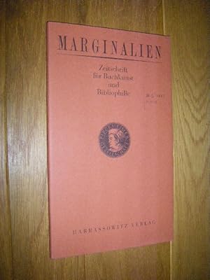 Marginalien. Zeitschrift für Buchkunst und Bibliophilie. 205. Heft (1, 2012)