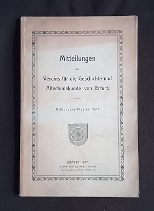 Mitteilungen des vereins für die geschichte und altertumskunde von erfurt