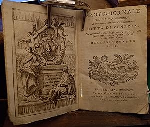 Protogiornale per l'anno MDCCXCV ad uso della Serenissima Dominante Città di Venezia, che compren...