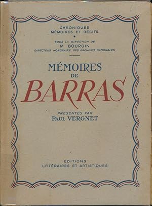 Seller image for Mmoires de Barras for sale by LIBRAIRIE GIL-ARTGIL SARL