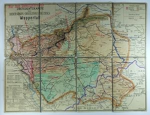 Übersichtskarte des Reichsbahn-Direktionsbezirks Wuppertal.