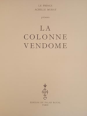 Bild des Verkufers fr La colonne Vendme zum Verkauf von Les Kiosques
