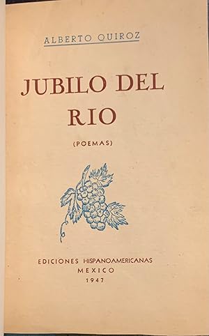 Jubilo del Rio. Poemas