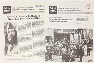 North Carolinians Against Racist and Religious Violence newsletter (two issues)