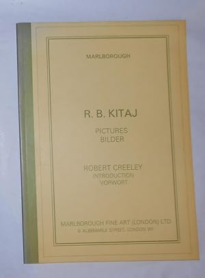 Seller image for R B Kitaj - Pictures - Bilder (Marlborough Fine Art, London April - June 1977 and touring) for sale by David Bunnett Books