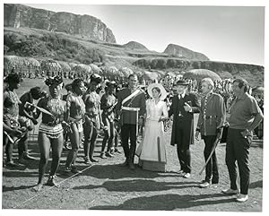 [Original Gelatin Silver Print On-Set Photograph of Director, Cast and Extras]