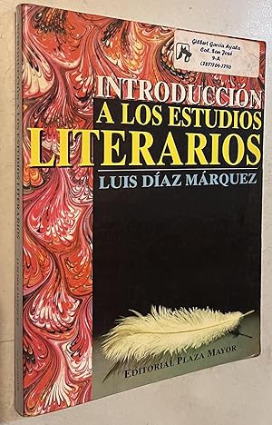 Seller image for Introduccion a los estudios literarios for sale by Once Upon A Time