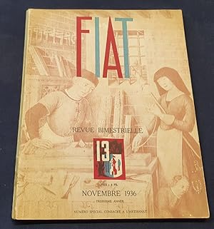 FIAT - Revue bimestrielle - Numéro consacré à l'Artisanat - Novembre 1936