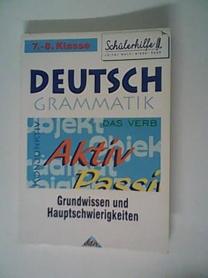 Seller image for Schlerhilfe: Deutsch Grammatik 7.-8. Klasse - Grundwissen und Hauptschwierigkeiten for sale by ANTIQUARIAT FRDEBUCH Inh.Michael Simon