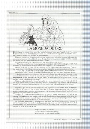 Bild des Verkufers fr Laminas serie Rosa-cuentos de Juan C. Schmid numero 07: La moneda de oro zum Verkauf von El Boletin