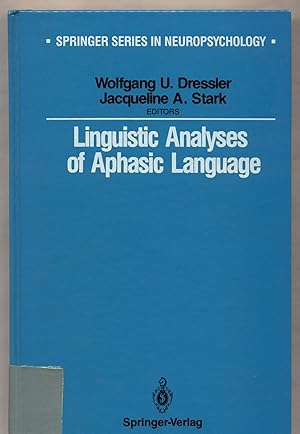 Bild des Verkufers fr Linguistic analyses of aphasic language With 20 Figures zum Verkauf von avelibro OHG