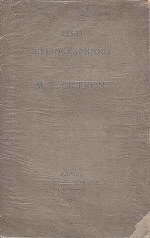 Seller image for Essai bibliographique sur Cicron, par P. Deschamps. Avec une prface par Jules Janin. for sale by PRISCA