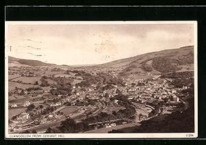 Bild des Verkufers fr Postcard Llangollen, View from Geriant Hill zum Verkauf von Bartko-Reher