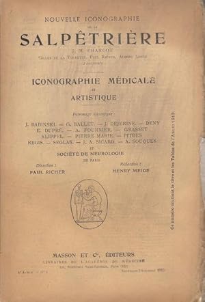 Imagen del vendedor de Nouvelle Iconographie de la Salptrire n 6 novembre - dcembre 1913 a la venta por PRISCA