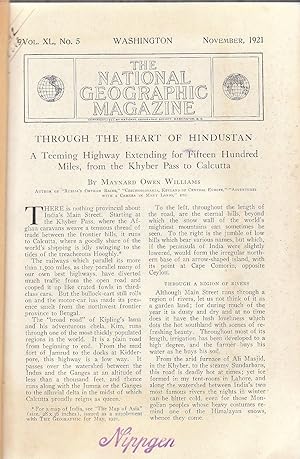 Bild des Verkufers fr The National Geographic Magazine, vol. XL, n5, November 1921 zum Verkauf von PRISCA