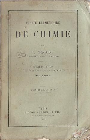 Seller image for Trait lmentaire de chimie. Deuxime Fascicule for sale by PRISCA
