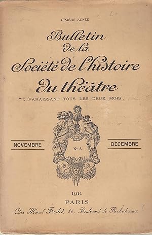 Seller image for Bulletin de la Socit de l'histoire du thtre - Dixime anne for sale by PRISCA