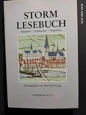 Bild des Verkufers fr Storm-Lese-Buch. Bekanntes, Unbekanntes, Vergessenes zum Verkauf von Antiquariat-Fischer - Preise inkl. MWST