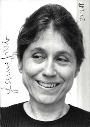Foto Schauspielerin Hanne Hiob, Tochter von Bertolt Brecht, Portrait, Autogramm