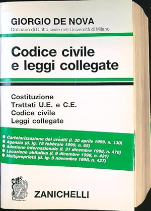 Immagine del venditore per Codice civile e leggi collegate 1999-2000 venduto da Librodifaccia