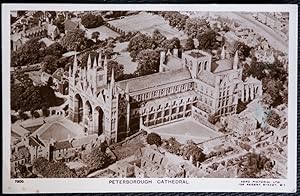 Seller image for Peterborough Cathedral Postcard Real Photo Vintage 1947 for sale by Postcard Anoraks