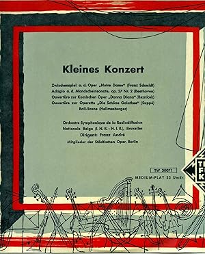 Seller image for Kleines Konzert (TW 30071) *LP 10`` (Vinyl)*. for sale by Versandantiquariat  Rainer Wlfel