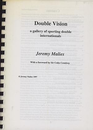 Seller image for DOUBLE VISION - A GALLERY OF SPORTING DOUBLE INTERNATIONALS for sale by Sportspages