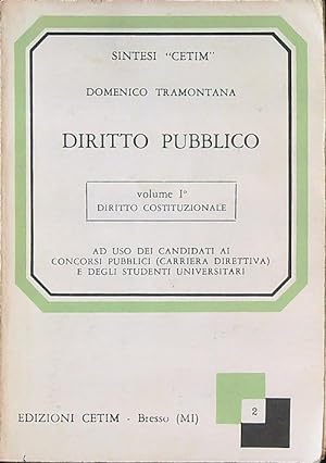 Bild des Verkufers fr Diritto pubblico vol. 1 - Diritto costituzionale zum Verkauf von Librodifaccia