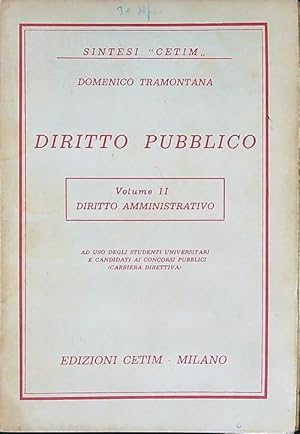 Bild des Verkufers fr Diritto pubblico vol. 2 - Diritto amministrativo zum Verkauf von Librodifaccia