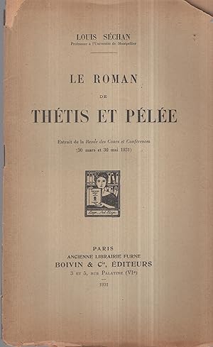 Image du vendeur pour Le Roman de Thtis et Ple. mis en vente par PRISCA