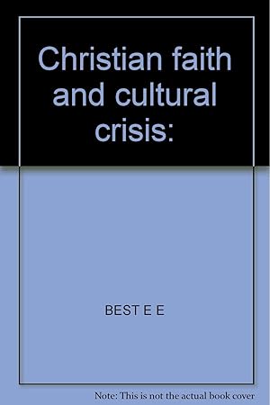 Image du vendeur pour Christian Faith and Cultural Crisis - The Japanese Case mis en vente par Redux Books