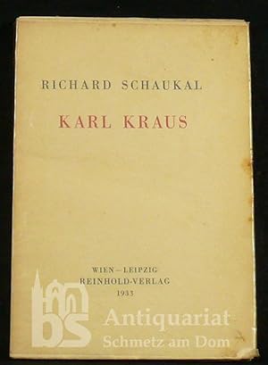 Karl Kraus. Versuch eines geistigen Bildnisses. Mit einem Portrait.