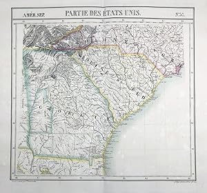 "Amer. Sep. / Partie des Etats-Unis. / N° 57" - United States North Carolina South Carolina South...