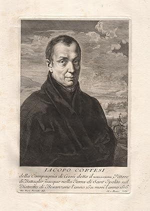 Bild des Verkufers fr Iacopo Cortesi" - Jacques Courtois (1621-1676) Maler peintre painter pittore Kunstschilder Portrait zum Verkauf von Antiquariat Steffen Vlkel GmbH