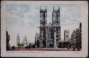 Big Ben Vintage London 1906 Postcard