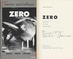 Immagine del venditore per ZERO. Heinz Mack, Otto Piene, Gnther Uecker. [Signiertes Widmungsexemplar]. venduto da Antiquariat Lenzen