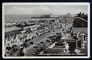 Great Yarmouth Marine Parade 1956 Postcard