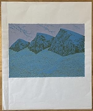 Seller image for ohne Titel. Original-Siebdruck in 5 Farben auf Japanpapier. 60 x 50 cm. Handschriftlich nummeriert (3/500) und signiert. for sale by Antiquariat am St. Vith