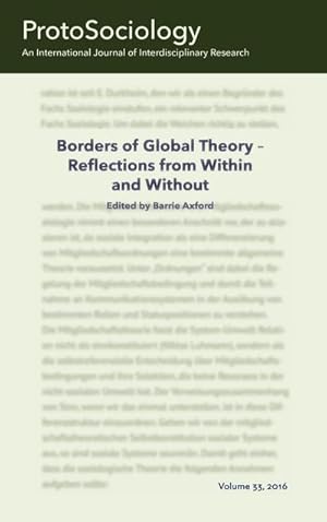 Seller image for Borders of Global Theory - Reflections from Within and Without for sale by BuchWeltWeit Ludwig Meier e.K.