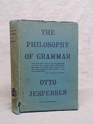 Immagine del venditore per THE PHILOSOPHY OF GRAMMAR venduto da Gage Postal Books