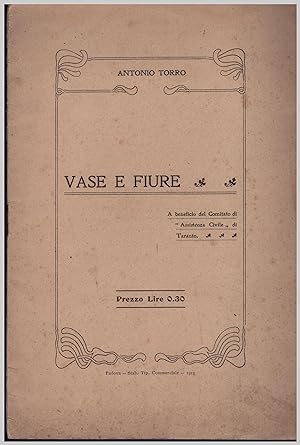 Bild des Verkufers fr VASE E FIURE zum Verkauf von VETERA RECENTIA