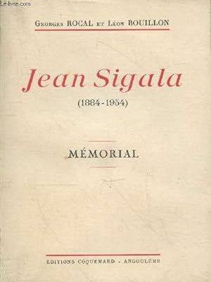 Seller image for Jean Sigala (1884-1954) : Mmorial for sale by Le-Livre
