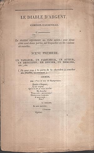 Seller image for Le diable d'argent : revue en un acte et en vaudevilles for sale by PRISCA