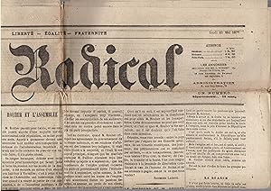 Seller image for Le Radical - Journal fond par Jules MOTTU et principalement rdig par Sigismond Lacroix jeudi 23 mai 1872 for sale by PRISCA