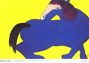 Imagen del vendedor de WALASSE TING Blue Horse, 1990 a la venta por Art Wise