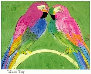 Imagen del vendedor de WALASSE TING 2 Parrots, 1990 a la venta por Art Wise
